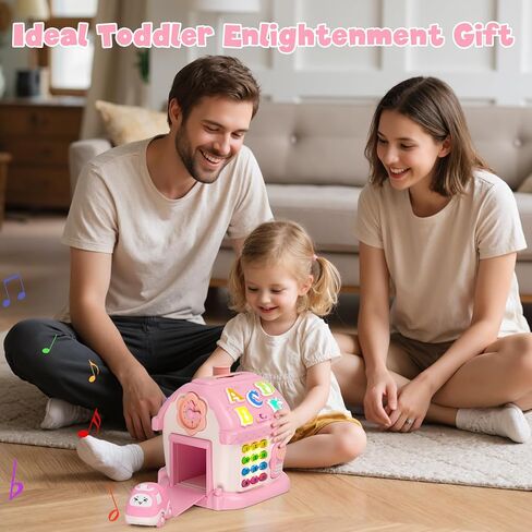 HYES Toys for 1 Year Old Girl Gifts, Musical House Learning Toddler Toys | with Story, Letter, Games 1st First Birthday Gifts for Girls 6-12 12-18 Months in Kuwait