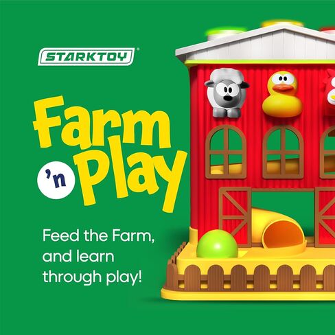 Pound A Ball Barn House with Lights & Music, Fun Learning Toy Gift for 8 12 18 24 Month Old Baby and Toddlers 1-3, Montessori, Toys for 1 Year Old Boys and Girls in Kuwait