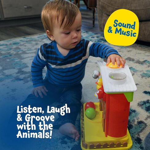 Pound A Ball Barn House with Lights & Music, Fun Learning Toy Gift for 8 12 18 24 Month Old Baby and Toddlers 1-3, Montessori, Toys for 1 Year Old Boys and Girls in Kuwait