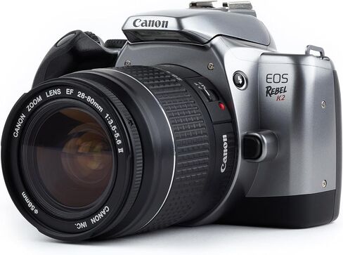 Canon EOS Rebel K2 SLR 35mm Film Camera with EF Canon Auto Focusing AF Lens. Automatic and custom shutter settings, EF mount system, color & B&W film option. (Renewed) in Kuwait
