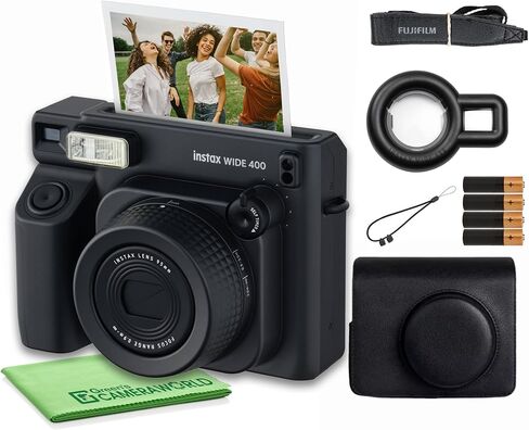 FUJIFILM INSTAX Wide 400 Instant Camera 40-Sheet Case Bundle | For Parties, Events & Instant Photos | Includes Photo Album in Kuwait