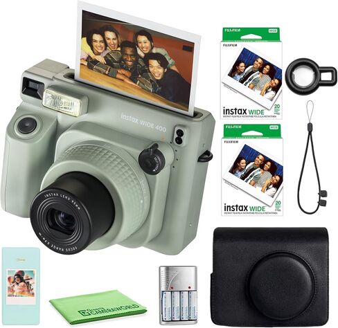 FUJIFILM INSTAX Wide 400 Instant Camera 40-Sheet Case Bundle | For Parties, Events & Instant Photos | Includes Photo Album in Kuwait