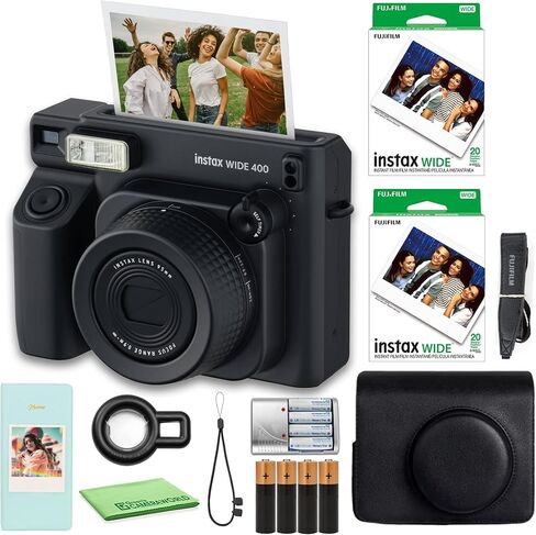 FUJIFILM INSTAX Wide 400 Instant Camera 40-Sheet Case Bundle | For Parties, Events & Instant Photos | Includes Photo Album in Kuwait