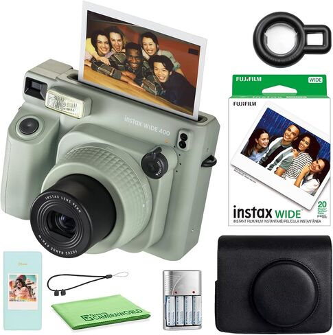 FUJIFILM INSTAX Wide 400 Instant Camera 40-Sheet Case Bundle | For Parties, Events & Instant Photos | Includes Photo Album in Kuwait