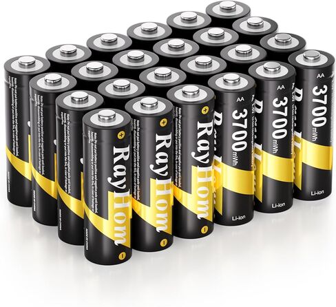 4 Pack 3700mWh AA Lithium Rechargeable Batteries for Blink Outdoor Camera | High Capacity, 1.5V Constant Output, 1600+ Cycles in Saudi Arabia