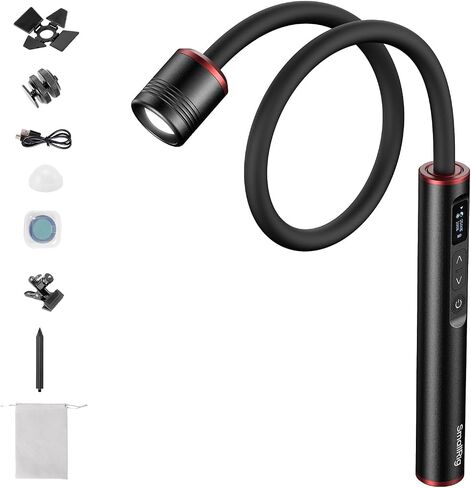 SmallRig RM 03 Macro Photography LED Light - 2 Pack, Adjustable Beam Angle, 5 Colors CRI95 TLCI92, Bendy Light with Cold Shoe Extension Bar, Clamp, Diffuser, Spotlight, Barndoor, Gobos, Stake - 5796 in Kuwait
