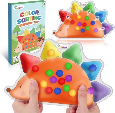 Color Sorting Sensory Toys for Kids Roadtrip Travel Essenstial for Toddler | Squeeze Toys Color Matching Game Preschool Activities Calm Down Montessori Toy for Classroom Prize Boy Girl Gifts Ages 3+ in Kuwait