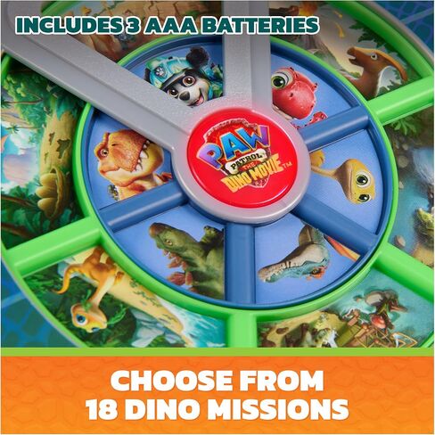 PAW Patrol The Dino Movie Rescue Mission Pup Pad Interactive Toy | Electronic Handheld Pad, Dials Select 18 Unique Missions, Authentic Lights & Sounds, Toys for Kids Ages 3 and Up in Kuwait