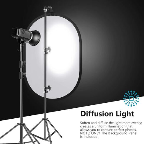 NEEWER Light Diffuser Panel for Photography, 23.6"x35"/60x90cm Soft White Diffuser Fabric with Carry Bag, Collapsible Pop Out Light Modifier for Studio and Outdoor Portrait, Product, Video Shooting in Saudi Arabia