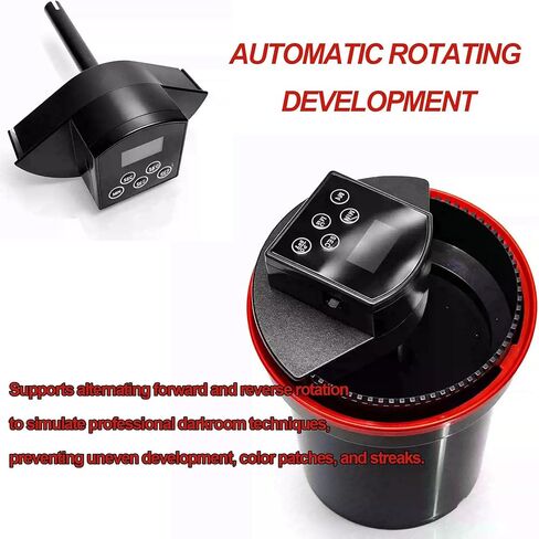 Automatic Film Processor, Electric Home Developing Kit with Smart Timer, Dual Modes and Adjustable Speed, Precise Smart Timer Control for 35mm, 120/220 B&w and Color Film Processing in Kuwait