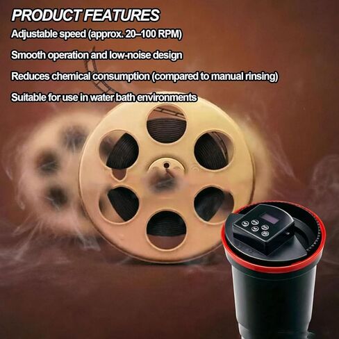 Automatic Film Processor, Electric Home Developing Kit with Smart Timer, Dual Modes and Adjustable Speed, Precise Smart Timer Control for 35mm, 120/220 B&w and Color Film Processing in Kuwait