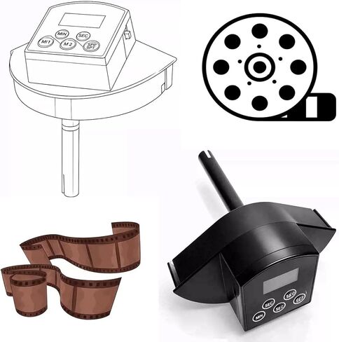 Automatic Film Processor, Electric Home Developing Kit with Smart Timer, Dual Modes and Adjustable Speed, Precise Smart Timer Control for 35mm, 120/220 B&w and Color Film Processing in Kuwait