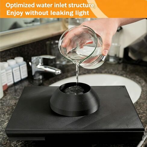 Film Developing Tray,Black & White Negatives Darkroom Agitating Tray,w/Automatic Rocker Base,w/200ml Requirement,for 4x5/5x7/8x10 Large Format Film Processing in Kuwait