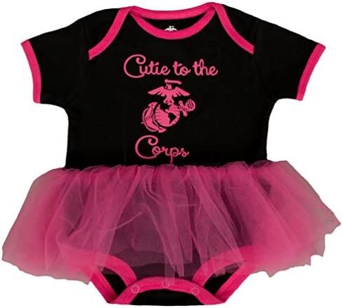 Marine Girl "Cutie to the Corps" Tutu Baby Bodysuit in Kuwait