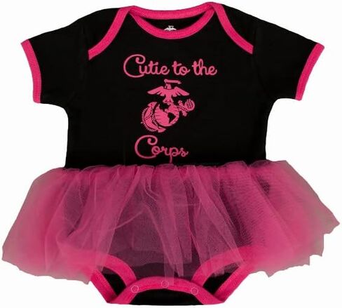 Marine Girl "Cutie to the Corps" Tutu Baby Bodysuit in Kuwait