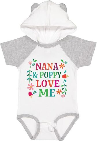 inktastic Nana and Poppy Love Me Baby Bodysuit in Kuwait