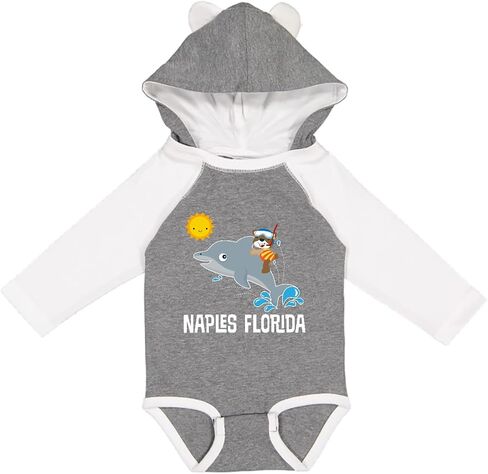 inktastic Naples Florida Vacation Long Sleeve Creeper in Kuwait