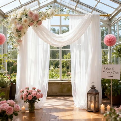 Navy Blue Wedding Arch Draping Fabric 28" x19FT Sheer Curtain Drapes in Saudi Arabia