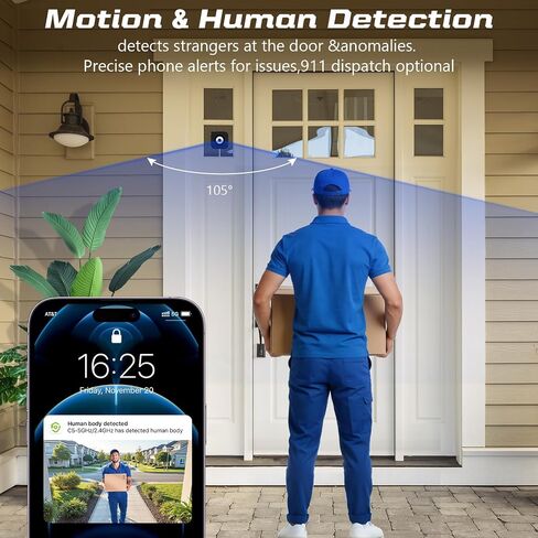3MP 2K Window Camera for Home Security, Indoor Camera with Outdoor View, Full-Color Night Vision, Human & Vehicle Detection, 24/7 Recording, Easy to Install in Kuwait