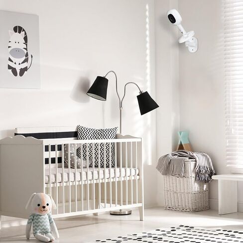 wochel Adjustable Baby Monitor Mount Compatible with Nanit Pro Smart Baby Monitor & Flex Stand Nanit Baby Monitor, Baby Camera Wall Mount with Perfect View Angle and Easy to Install in Kuwait
