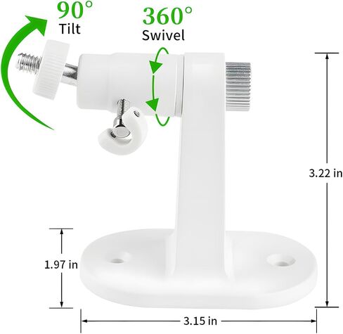 wochel Adjustable Baby Monitor Mount Compatible with Nanit Pro Smart Baby Monitor & Flex Stand Nanit Baby Monitor, Baby Camera Wall Mount with Perfect View Angle and Easy to Install in Kuwait