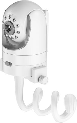 A2C Universal Baby Monitor Mount Camera Shelf Compatible with Infant Optics DXR 8 & DXR-8 Pro and Most Other Baby Monitors, Cribs, Cots, Shelves & Furniture – White in Kuwait