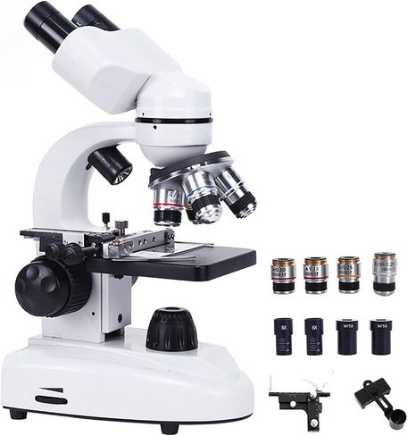 12000x/18000x/30000x Laboratory Binocular Compound Microscope, Professional HD Biological Microscope for Adult Students, for Laboratory, Science Research,12000X in Kuwait