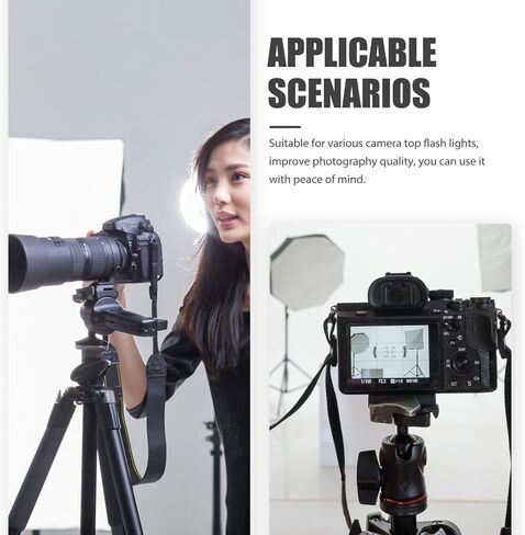 Toddmomy Camera Flash Light Softbox Diffuser for Top Flash Light, Lightweight Portable Reflector Fabric Cover, Black Softbox for Macro Photography and Improved Lighting in Kuwait