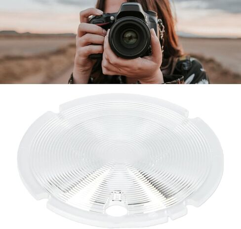 GOWENIC Flashing Front Head Glass Panel Fit for V1 V1C V1N V1S V1F V1O V1P, Fresnel Lens Diffuser Plate, Soft Light Replacement Part for Studio Photography in Kuwait