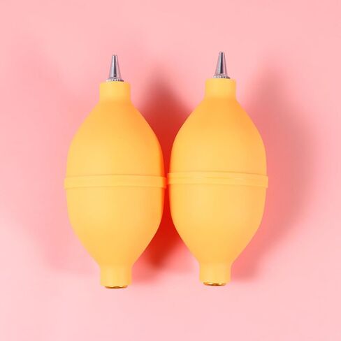 DOITOOL 2pcs Silicone Air Blower Squeeze Bulbs for Camera Cleaning Dust Removal Keyboard Lens Succulent Watch Computer Dust Cleaner Pump Tool Yellow in Kuwait