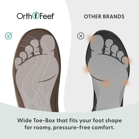 Orthofeet Women's Orthopedic Charlotte Adjustable Faux Fur Lined Slipper, Grey, Size 8 in Kuwait