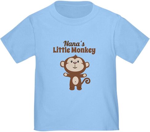 CafePress Nanas Little Monkey T Shirt Cute Toddler Graphic Tee, 100% Cotton in Kuwait