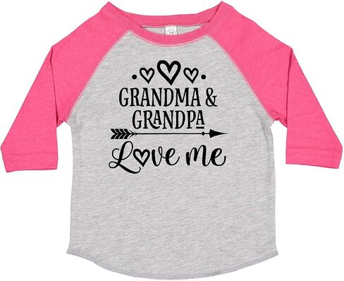 inktastic Grandma Grandpa Love Me Arrow Toddler T-Shirt in Kuwait