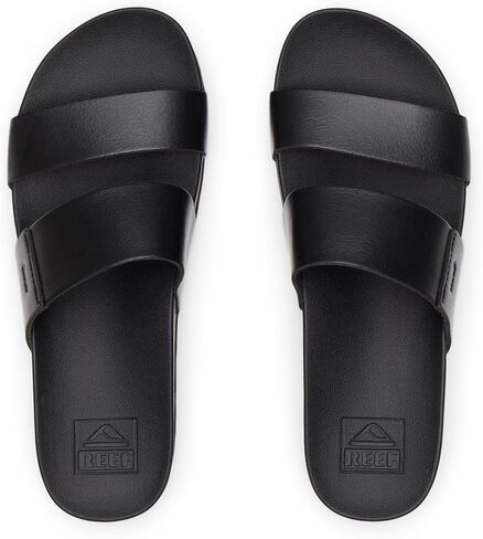 REEF Cushion Vista Hi Womens Platform Fashion Sandal, Arch Support, Ultra Soft Cushion Footbed, Black/Black, 12 in Kuwait