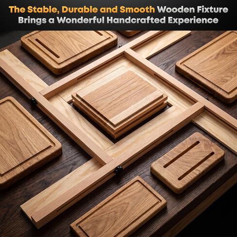 Adjustable Router Template Jig,for Precision Milling,Mortising, and Slotting,Durable Wood,Reusable,and Highly Efficient Cutting,for Easily Making Square/Rectangular Tenons in Kuwait