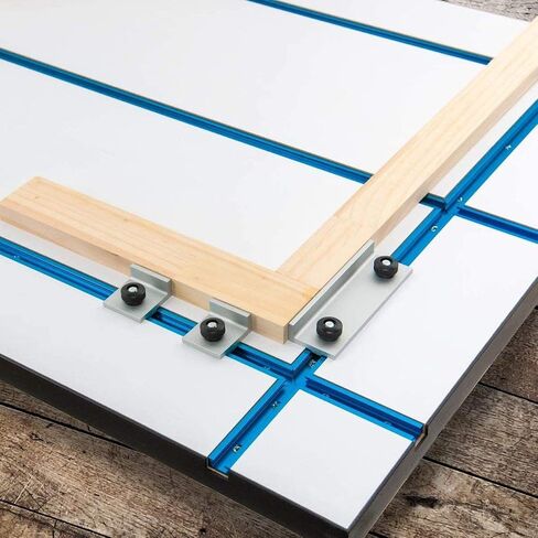 POWERTEC 71698 3" T-Track Intersection Kit with Predrilled Mounting Holes, For Universal T track, T Track Accessories for Woodworking Jigs and Fixtures in Kuwait