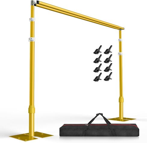 EMART Backdrop Stand Heavy Duty 8.9x10Ft Double Crossbar Pipe and Drape in Saudi Arabia