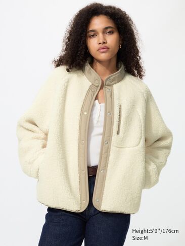 Uniqlo Pile Lined Fleece Combination Jacket in Kuwait
