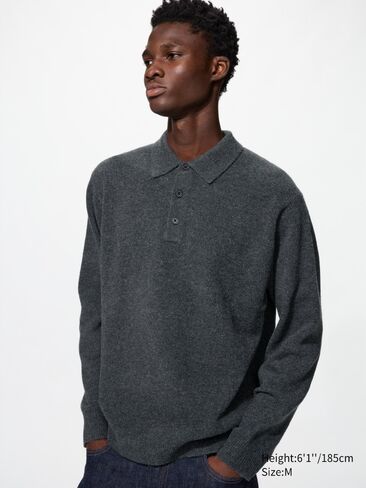 Uniqlo Souffle Yarn Polo Sweater in Kuwait