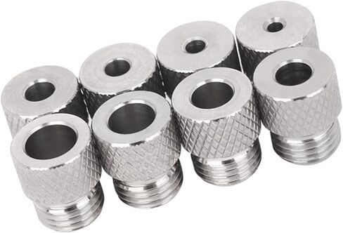 8Pcs Stainless Steel Drill Bushings Set with 3-10mm Inner Diameters M14x1.5 Threads for Drilling Secure Grip Stainless Steel Drill Bushings Set in Kuwait