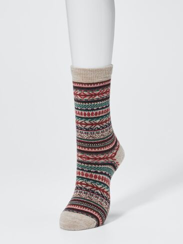 Uniqlo HEATTECH Socks | Fair Isle in Kuwait