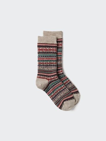 Uniqlo HEATTECH Socks | Fair Isle in Kuwait