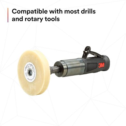 3M Stripe Off Wheel Adhesive Remover Eraser Wheel Removes Decals, Stripes, Vinyl, Tapes and Graphics 4" diameter x 5/8" thick 3/8-16 threaded mandrel 07498 Pack of 1 in Kuwait