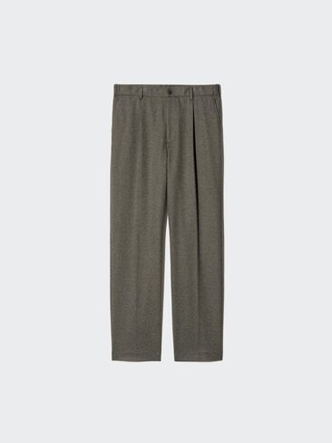 Uniqlo Pleated Wide Pants | Herringbone | Tall in Kuwait