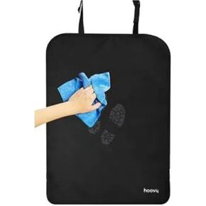 Hoovy Kick Protector Mats, Black, Waterproof PVC, Back Seat Protector for Kids, Universal Fit, 2 Pack in Kuwait