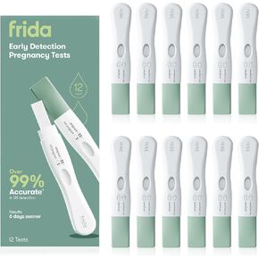 Frida Fertility Early Detection Pregnancy Tests | Easy at Home Pregnancy Tests, Over 99.9% Accurate HCG Test Strips, Early Results, Quick + Easy to Use | 12 Tests in Saudi Arabia
