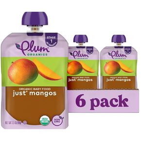 Plum Organics Stage 1 Organic Baby Food, Prune Puree, 3.5 Ounce Pouch (Pack of 12) in Kuwait