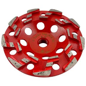 7" Diamond Grind Wheel 14 S Seg Concrete & Coating 5/8"-11 Threaded Arbor | Pro-series, #18/20 grit grinding wheel for concrete, paint, poxy, thinset, and coating removal. 5/8"-11 threaded arbor in Kuwait