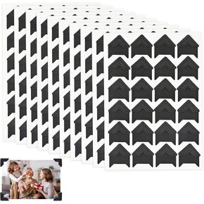 Photo Corners Self Adhesive,240 PCS Self-Adhesive Photo Corners,Scrapbooking Photo Mounting Corners, Black Photo Mounting Corners for DIY Scrapbook in Kuwait