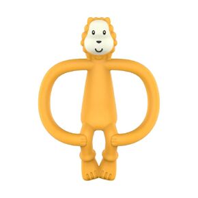 Matchstick Monkey Silicone Teether & Gel Applicator – Silicone Baby Teether, Easy-to-Grip, BPA-Free, Supports Self-Soothing & Early Brushing, 3 Months+, 4 Inches, Teddy Tiger in Kuwait
